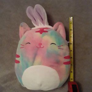 Squishmallow 8-inch easter cat with bunny ears